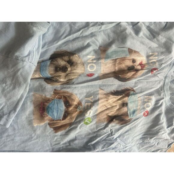 Lot Of 3 Shih Tzu Lover Tee Tshirt M Baby Blue - Picture 2 of 6